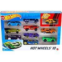 Hot Wheels Pack de 10 vehículos- coches de juguete (modelos surtidos) (Mattel 54886)